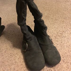 Grey boots size 9